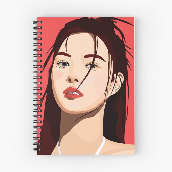 Item preview, Yunah Illit in a stunning digital art vector portrait designed and sold by Aome22.