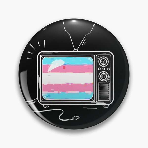 Item preview, Pride Flag Retro TV - Transgender designed and sold by heysoleilart.