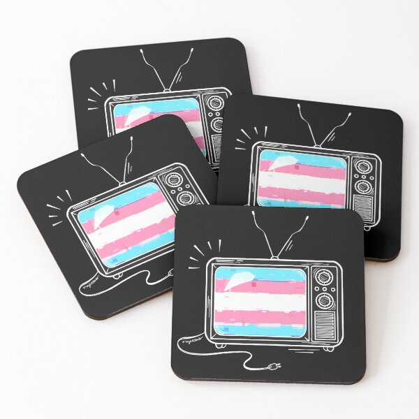 Item preview, Pride Flag Retro TV - Transgender designed and sold by heysoleilart.