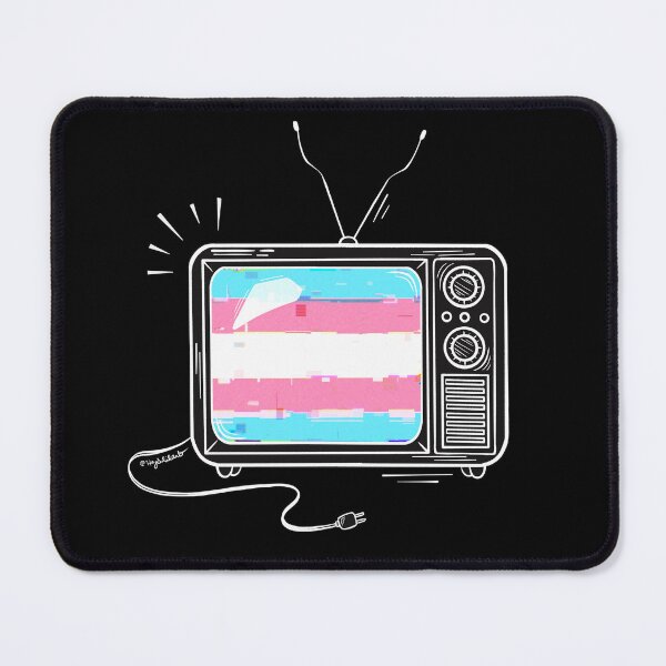 Item preview, Pride Flag Retro TV - Transgender designed and sold by heysoleilart.
