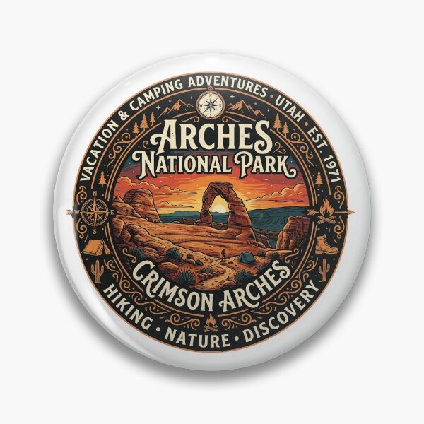 Aperçu de l'œuvre Parc national des Arches. Arches Pourpres créée et vendue par Birdie and Flynn.