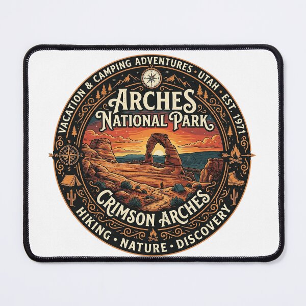 Item preview, Arches National Park. Crimson Arches designed and sold by Birdie and Flynn.