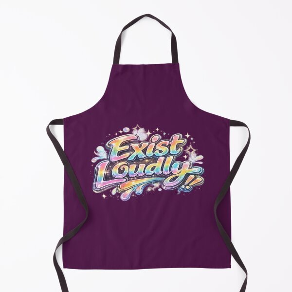 Item preview, Exist Loudly LGBTQ Pride Design | Queer Empowerment Rainbow Typography designed and sold by ArtByTripti.