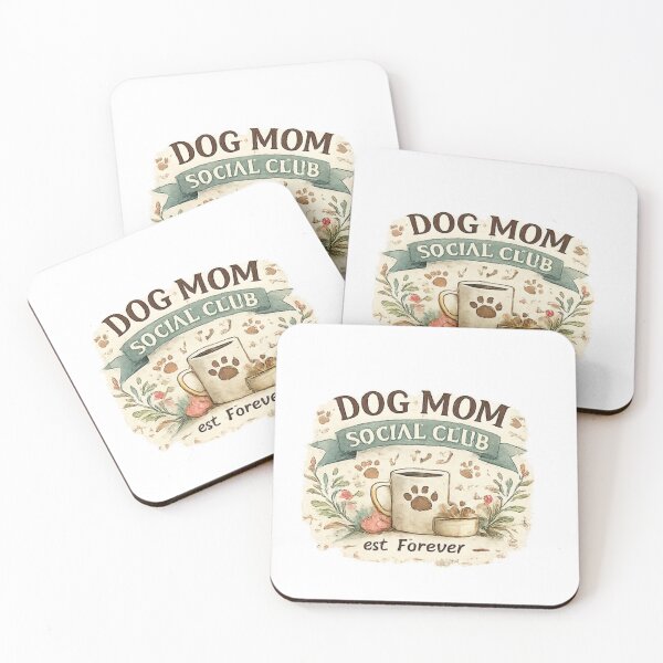 Item preview, Dog Mom Social Club Vintage Dog Mom Shirt designed and sold by PoojaArtLab.