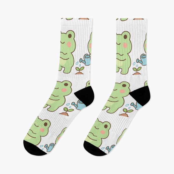 Item preview, Growing Every Day Frog - Positive Growth Kawaii Sticker designed and sold by foryouandyours.
