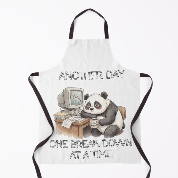 Item preview, Another Day One Breakdown At A Time Office Panda designed and sold by LazyBearStudio..