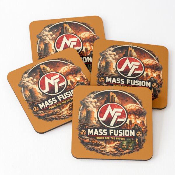 Item preview, Mass Fusion Fallout Poster | Retro Nuclear Energy Corporation Design | Wasteland Power Company Art designed and sold by RockyLambda.