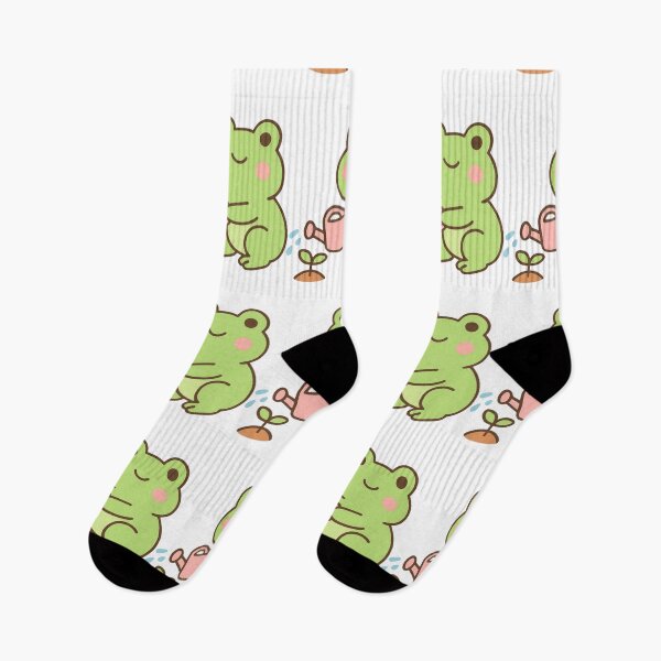 Item preview, Growing Every Day Frog - Positive Growth Kawaii Sticker designed and sold by foryouandyours.