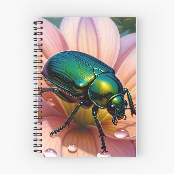 Item preview, June Bug on a Dahlia  designed and sold by TinCatOutPost.