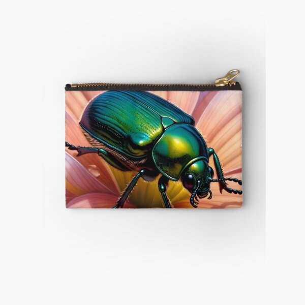 Item preview, June Bug on a Dahlia  designed and sold by TinCatOutPost.