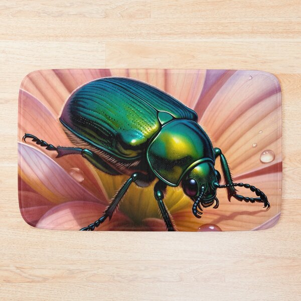 Item preview, June Bug on a Dahlia  designed and sold by TinCatOutPost.