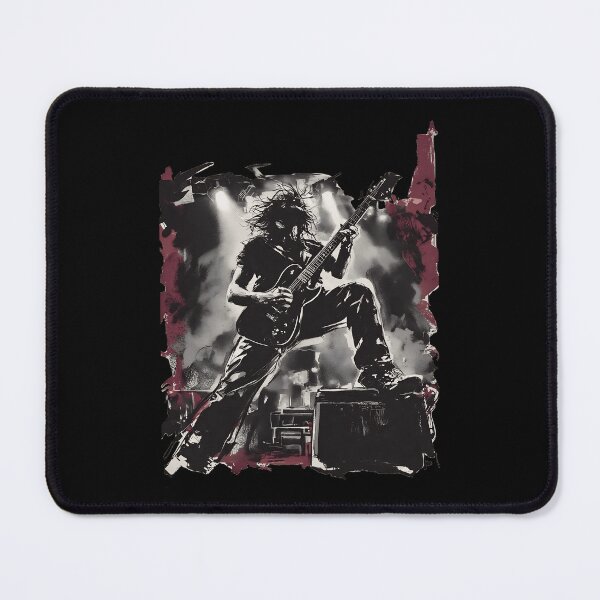 Item preview, Intense Rock Guitarist Stage Art Gritty Grunge designed and sold by UrbanPrts.