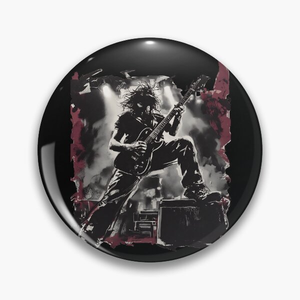 Item preview, Intense Rock Guitarist Stage Art Gritty Grunge designed and sold by UrbanPrts.