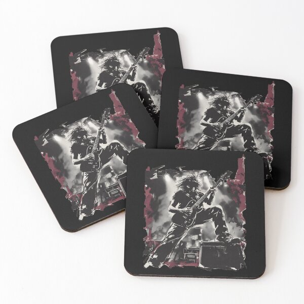 Item preview, Intense Rock Guitarist Stage Art Gritty Grunge designed and sold by UrbanPrts.