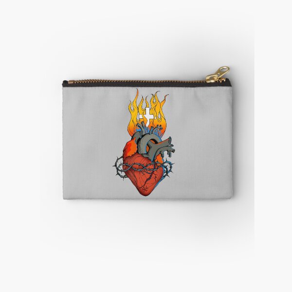 Item preview, Anatomical heart in flames designed and sold by HolaStudio.