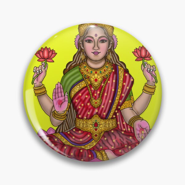 Item preview, Goddess Lakshmi Artwork | Sacred Hindu Divine Mother Digital Illustration designed and sold by Harshit_Digital_Arts.