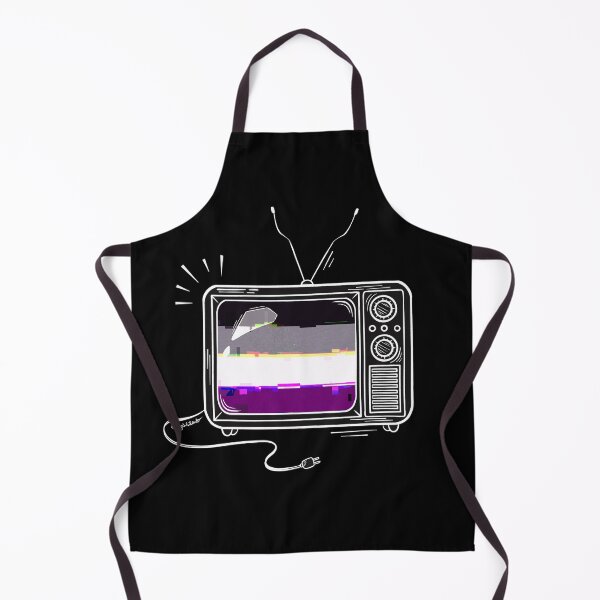 Item preview, Pride Flag Retro TV - Ace/Asexual designed and sold by heysoleilart.