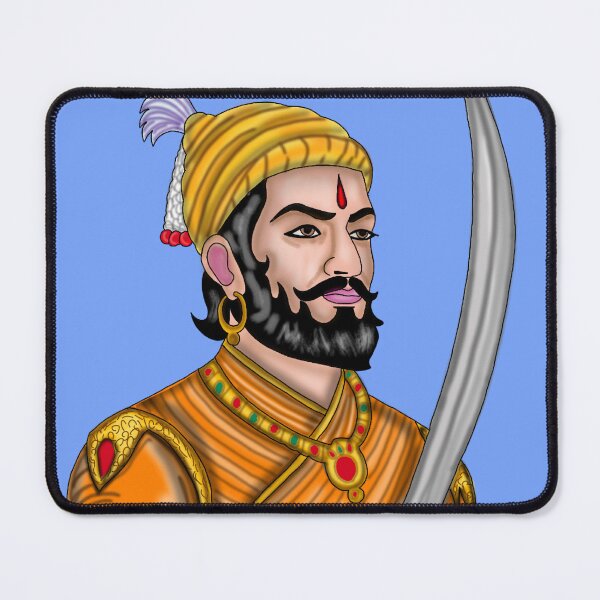 Item preview, Chhatrapati Shivaji Maharaj Artwork | Legendary Maratha Warrior Digital Illustration designed and sold by Harshit_Digital_Arts.