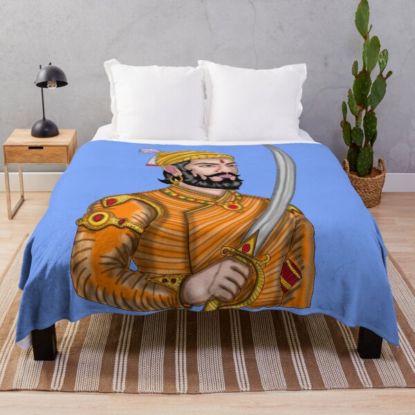 Item preview, Chhatrapati Shivaji Maharaj Artwork | Legendary Maratha Warrior Digital Illustration designed and sold by Harshit_Digital_Arts.
