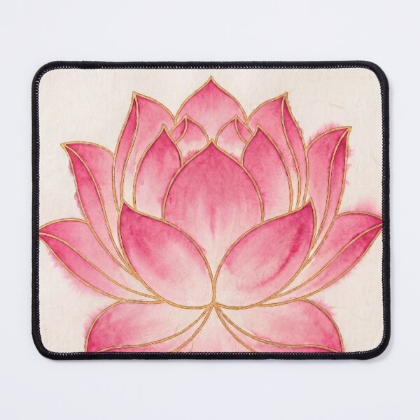Item preview, Korean Tanghwa Pink Lotus Watercolor on Hanji Paper designed and sold by lita-lilith.
