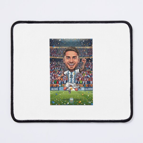 Item preview, Alexis Mac Allister, Argentine national team caricature designed and sold by imagbusiness.