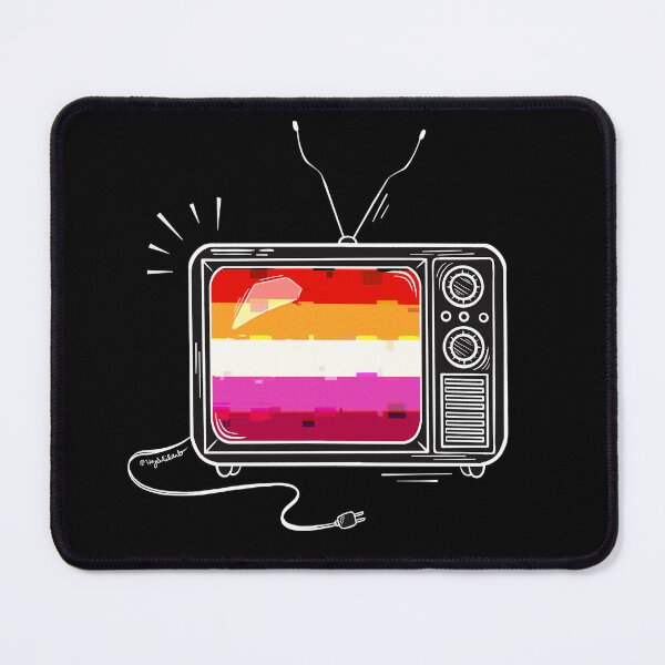 Item preview, Pride Flag Retro TV - Lesbian designed and sold by heysoleilart.