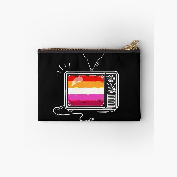 Item preview, Pride Flag Retro TV - Lesbian designed and sold by heysoleilart.