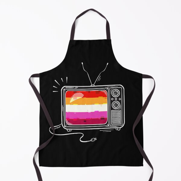 Item preview, Pride Flag Retro TV - Lesbian designed and sold by heysoleilart.