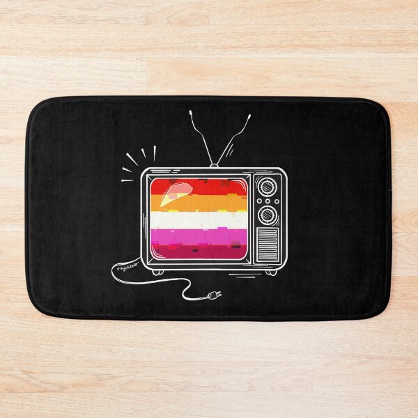Item preview, Pride Flag Retro TV - Lesbian designed and sold by heysoleilart.