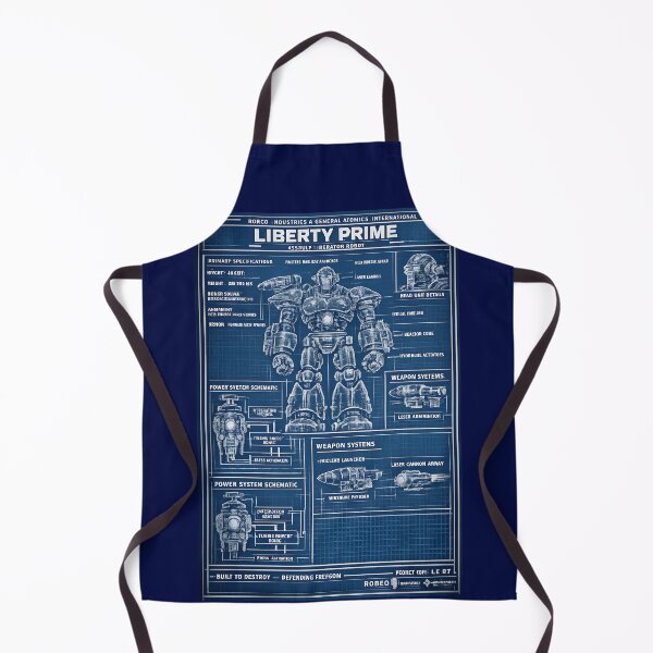 Item preview, Liberty Prime Blueprint | RobCo Industries & General Atomics Technical Schematic Fallout Inspired Design designed and sold by RockyLambda.