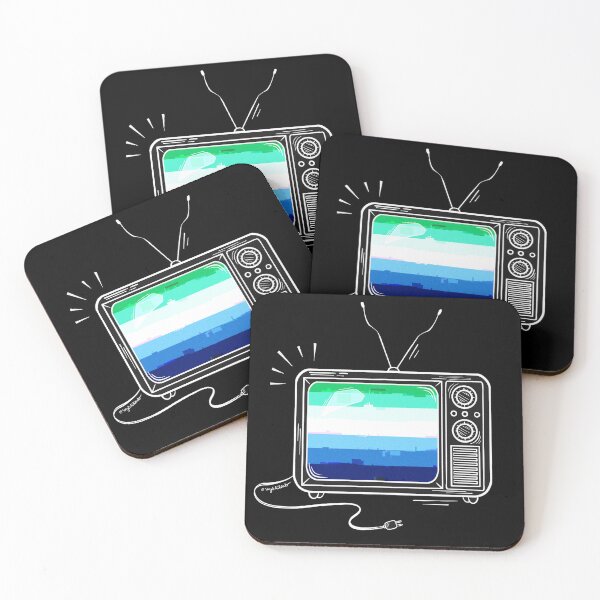 Item preview, Pride Flag Retro TV - Gay designed and sold by heysoleilart.