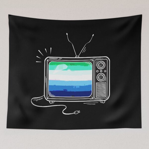 Item preview, Pride Flag Retro TV - Gay designed and sold by heysoleilart.