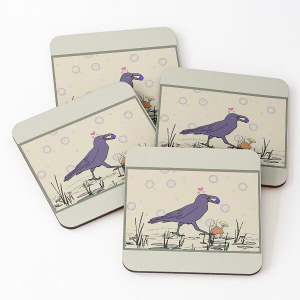 Item preview, Crow with a Blueberry designed and sold by Crowsdance.