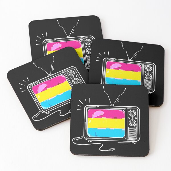 Item preview, Pride Flag Retro TV - Pansexual designed and sold by heysoleilart.