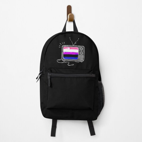 Item preview, Pride Flag Retro TV - Genderfluid designed and sold by heysoleilart.