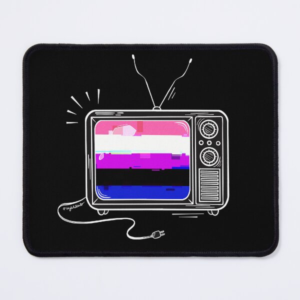 Item preview, Pride Flag Retro TV - Genderfluid designed and sold by heysoleilart.