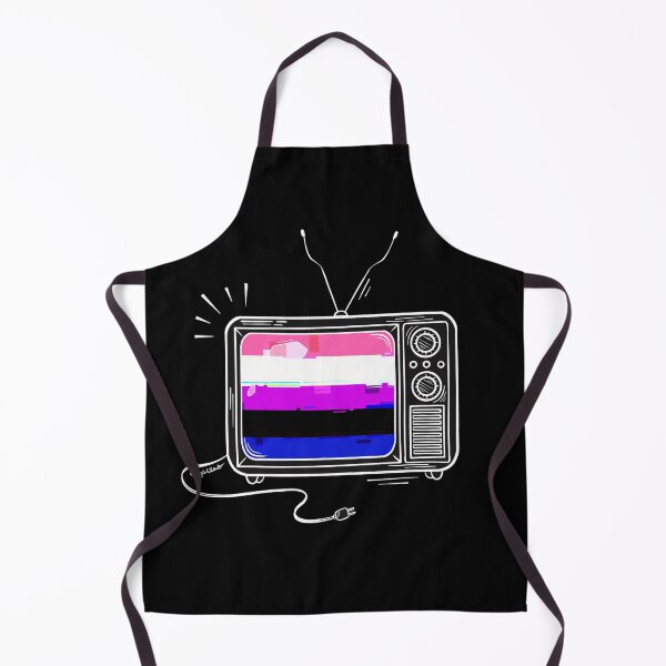 Item preview, Pride Flag Retro TV - Genderfluid designed and sold by heysoleilart.