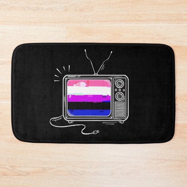 Item preview, Pride Flag Retro TV - Genderfluid designed and sold by heysoleilart.