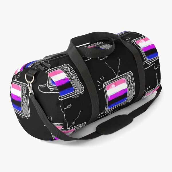 Item preview, Pride Flag Retro TV - Genderfluid designed and sold by heysoleilart.