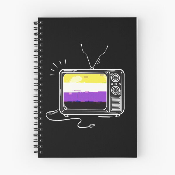 Item preview, Pride Flag Retro TV - Nonbinary designed and sold by heysoleilart.