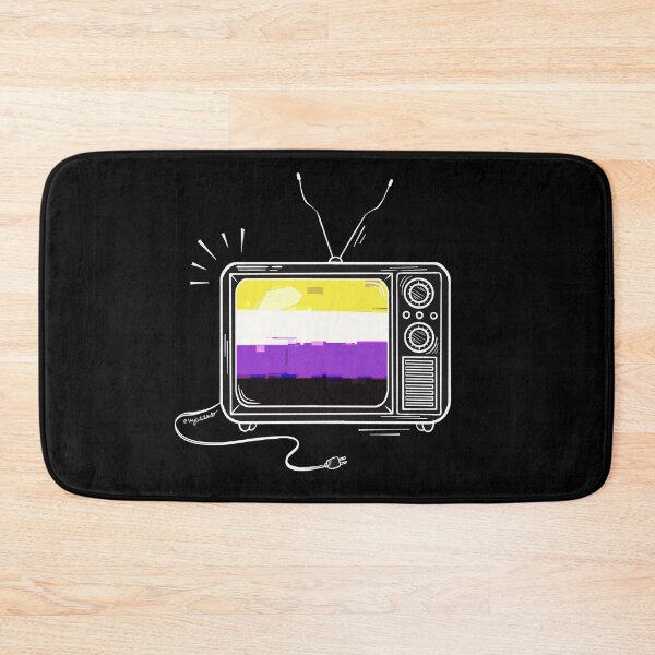 Item preview, Pride Flag Retro TV - Nonbinary designed and sold by heysoleilart.