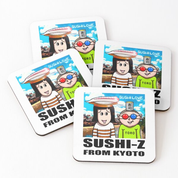 Item preview, Sushi-Z: Quirky Kyoto Foodie Vibes Retro Japanese Pop Art designed and sold by Surreal Characters & Cute Pups.