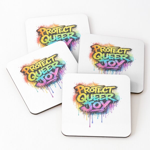 Item preview, Protect Queer Joy LGBTQ Pride Design | Rainbow Queer Rights Activist Art designed and sold by ArtByTripti.