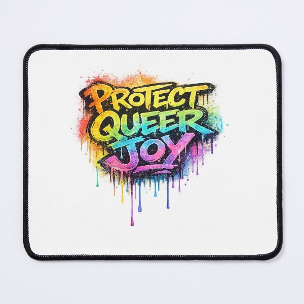 Item preview, Protect Queer Joy LGBTQ Pride Design | Rainbow Queer Rights Activist Art designed and sold by ArtByTripti.
