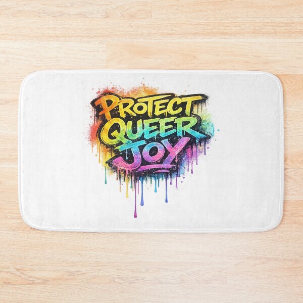 Item preview, Protect Queer Joy LGBTQ Pride Design | Rainbow Queer Rights Activist Art designed and sold by ArtByTripti.