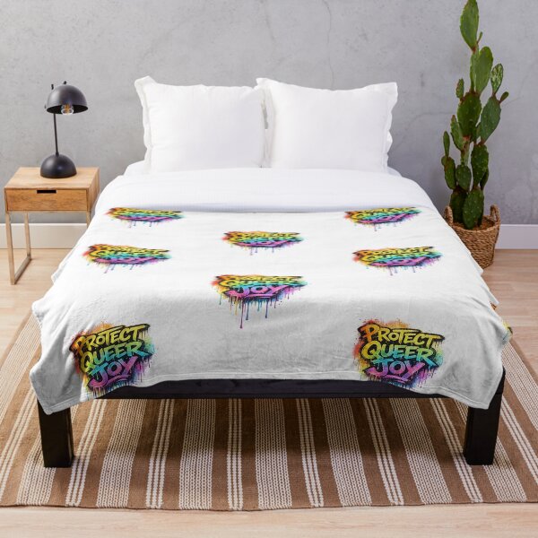 Item preview, Protect Queer Joy LGBTQ Pride Design | Rainbow Queer Rights Activist Art designed and sold by ArtByTripti.