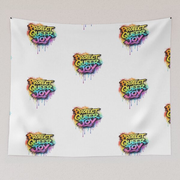 Item preview, Protect Queer Joy LGBTQ Pride Design | Rainbow Queer Rights Activist Art designed and sold by ArtByTripti.