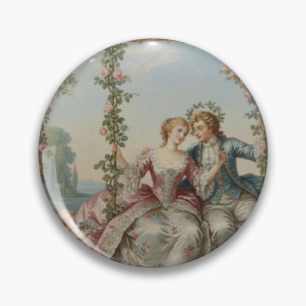 Item preview, Romantic Couple on Swing in Ornate Garden designed and sold by maplesoulkiller.