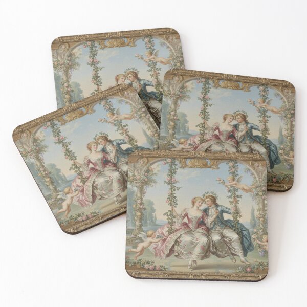 Item preview, Romantic Couple on Swing in Ornate Garden designed and sold by maplesoulkiller.
