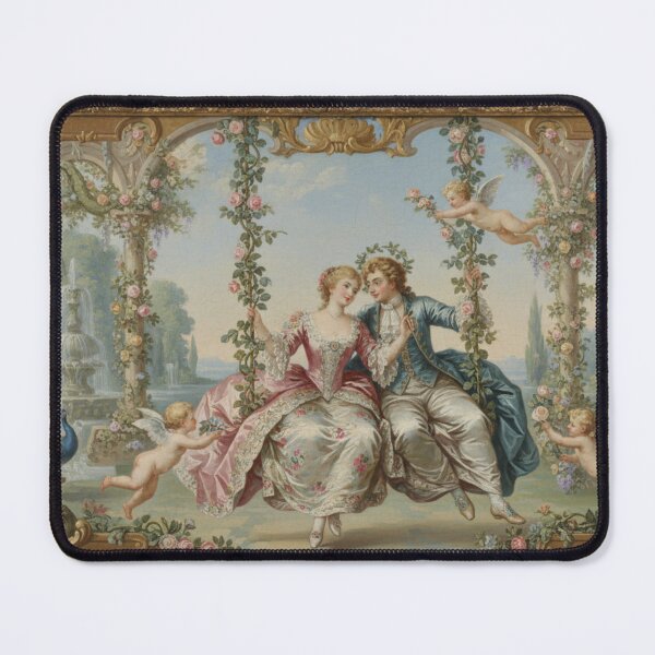 Item preview, Romantic Couple on Swing in Ornate Garden designed and sold by maplesoulkiller.